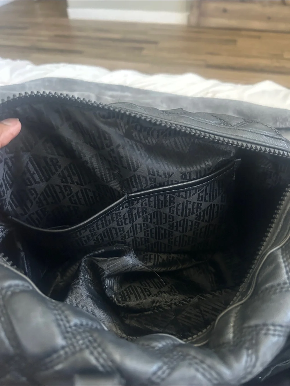 Kurt Geiger London Kensington Drench Quilted Barrel Boston Satchel Bag